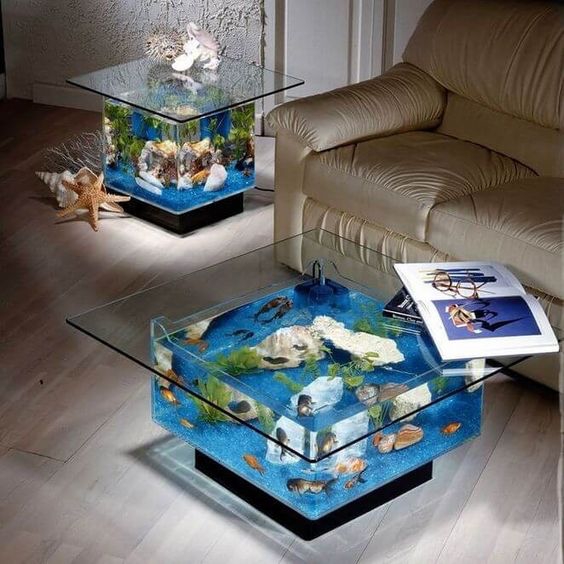 Meja Aquarium Model Kotak Fancy Custom