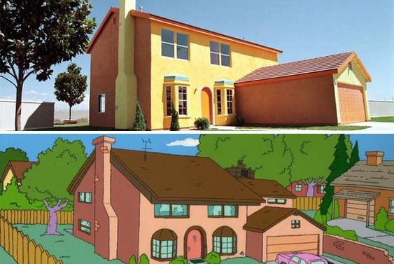 Rumah Kartun Keluarga The Simpsons