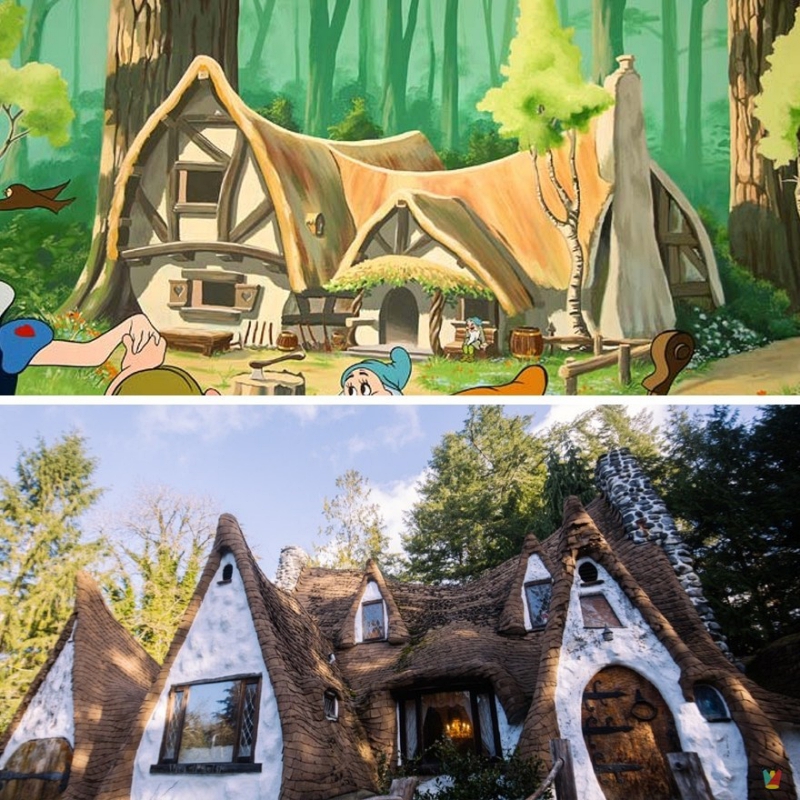 Rumah Kartun Snow White and Seven Dwarfs