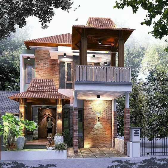 Teras Rumah Jawa Modern Klasik dan Elegan