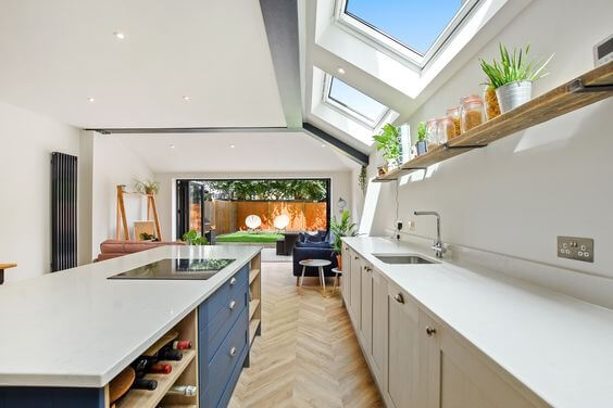Atap Dapur Terang Modern