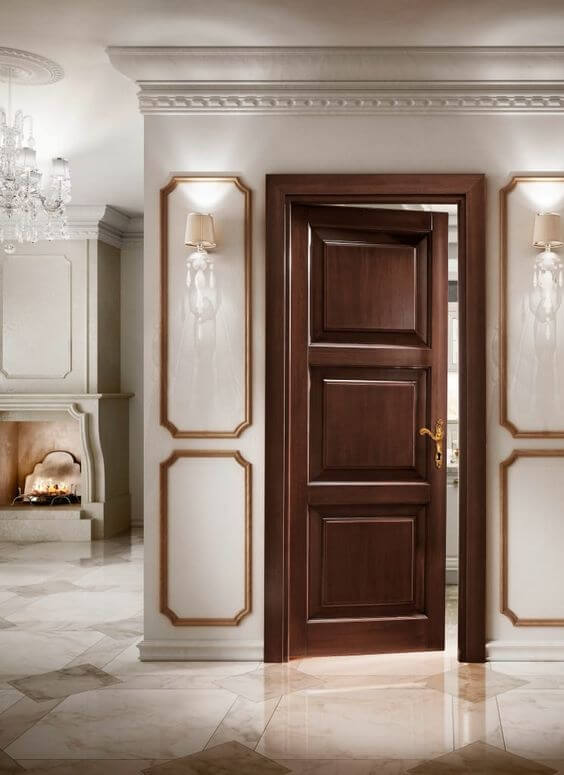 Pintu Rumah Mewah Minimalis dengan Marmer