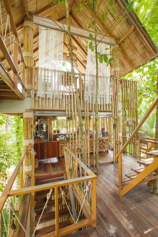 Desain Rumah Bambu Antik