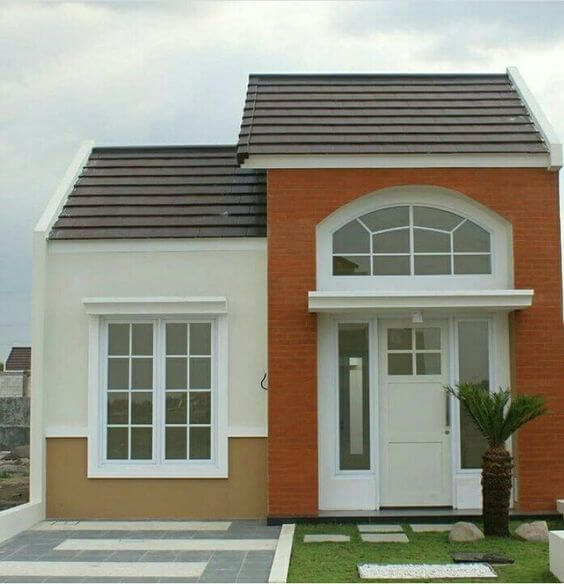 Model Rumah dengan Atap Miring ke Depan